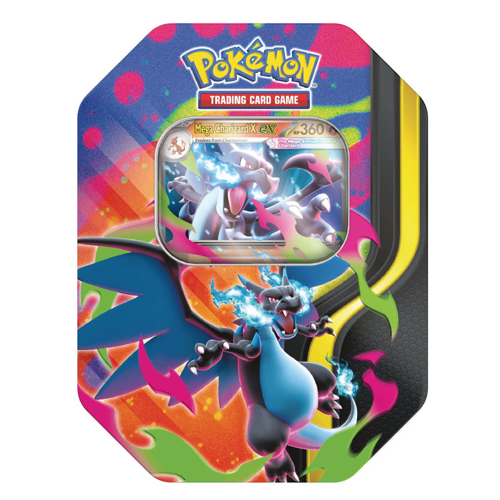 Pokémon TCG: Mega Charizard ex tinnbokser (våren 2026) - Gamingsjappa.no