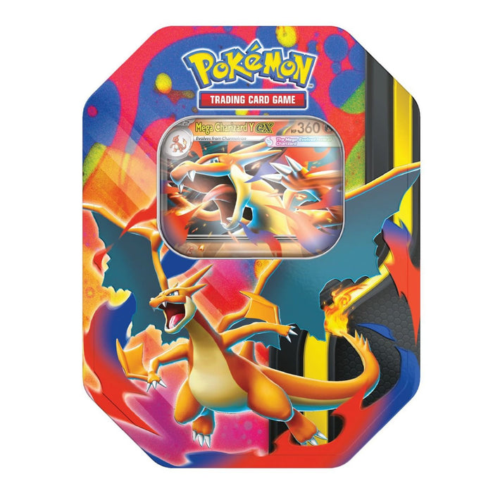 Pokémon TCG: Mega Charizard ex tinnbokser (våren 2026) - Gamingsjappa.no
