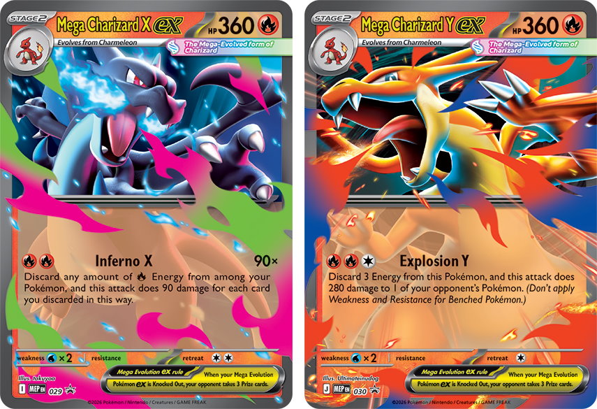 Pokémon TCG: Mega Charizard ex tinnbokser (våren 2026) - Gamingsjappa.no