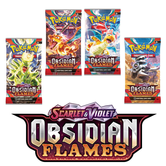 Pokémon TCG-kort: Scarlet & Violet 3 Obsidian Flames-boosterpakke