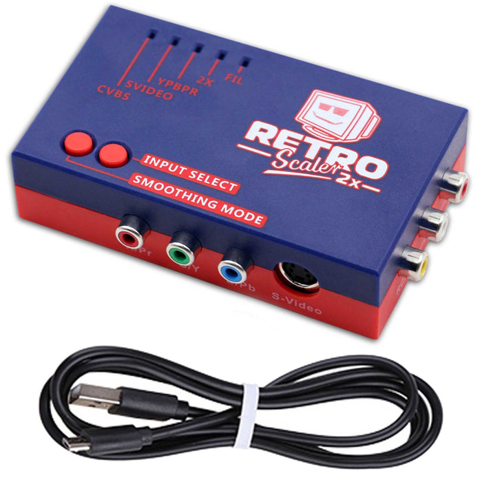 RetroScaler2X HDMI-konverterer til NES, SNES, N64, NGC, PS2, XBOX, SEGA, DC