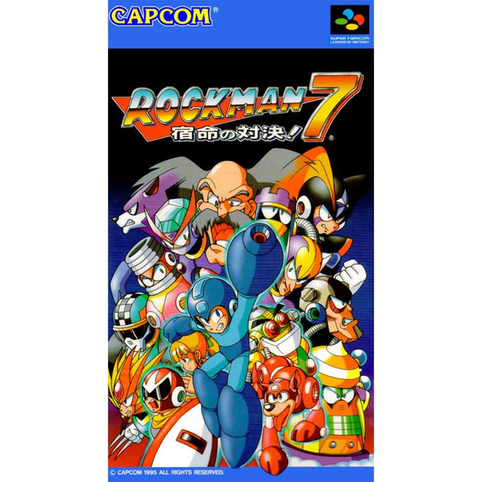 Super Famicom: RockMan 7 - Shukumei no Taiketsu! [JP] (Brukt) - Gamingsjappa.no