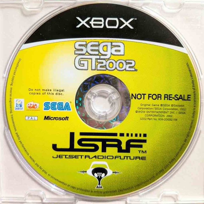 Erstatningsdisk: SEGA GT 2002 & Jet Set Radio Future [Xbox] (Brukt)
