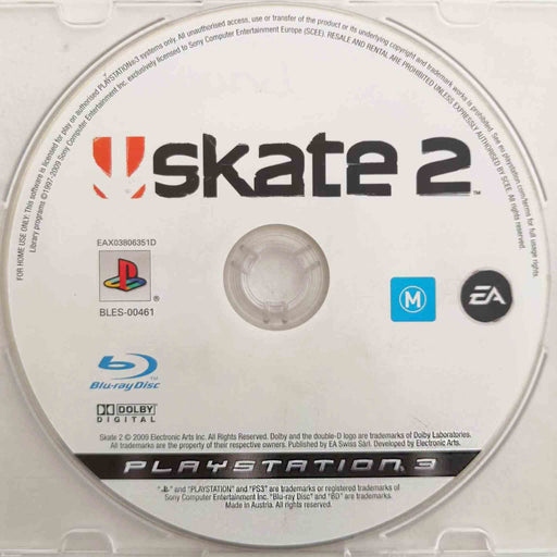Erstatningsdisk: Skate 2 [PS3] (Brukt)