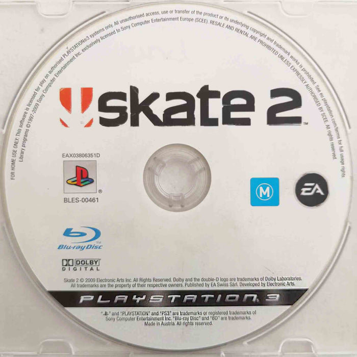 Erstatningsdisk: Skate 2 [PS3] (Brukt)