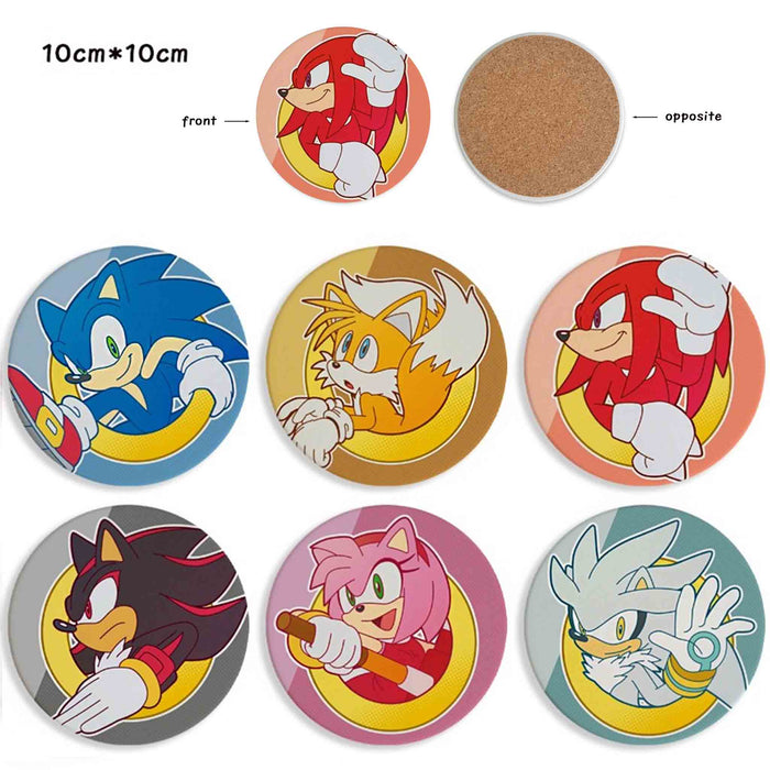 Drikkebrikker: Sonic the Hedgehog Coaster Set (6 stk) - Gamingsjappa.no