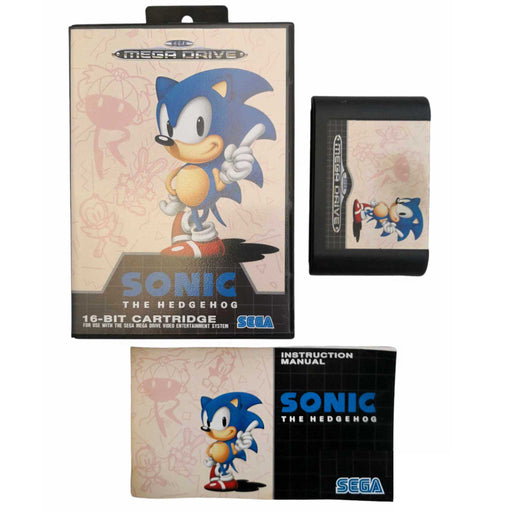 Sega Mega Drive: Sonic the Hedgehog (Brukt) Komplett [A-/A-/A]