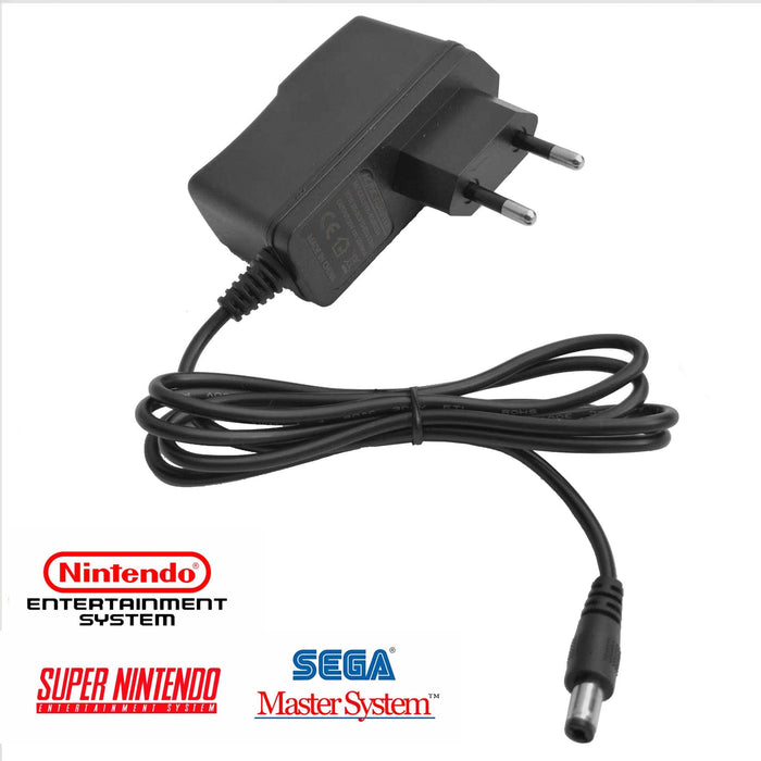 Multi-strømadapter til NES / SNES / Sega Master System 1 (tredjepart) - Gamingsjappa.no