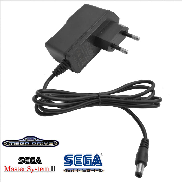 Multi-strømadapter til Sega Mega Drive 1 / Master System 2 / Mega CD (tredjepart) - Gamingsjappa.no