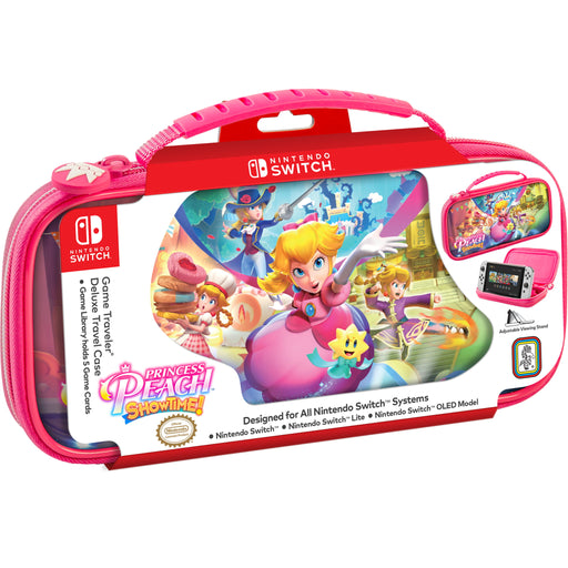 Oppbevaring: Bæreveske for Nintendo Switch -Game Traveler- Deluxe Travel Case [Princess Peach: Showtime!] - Gamingsjappa.no