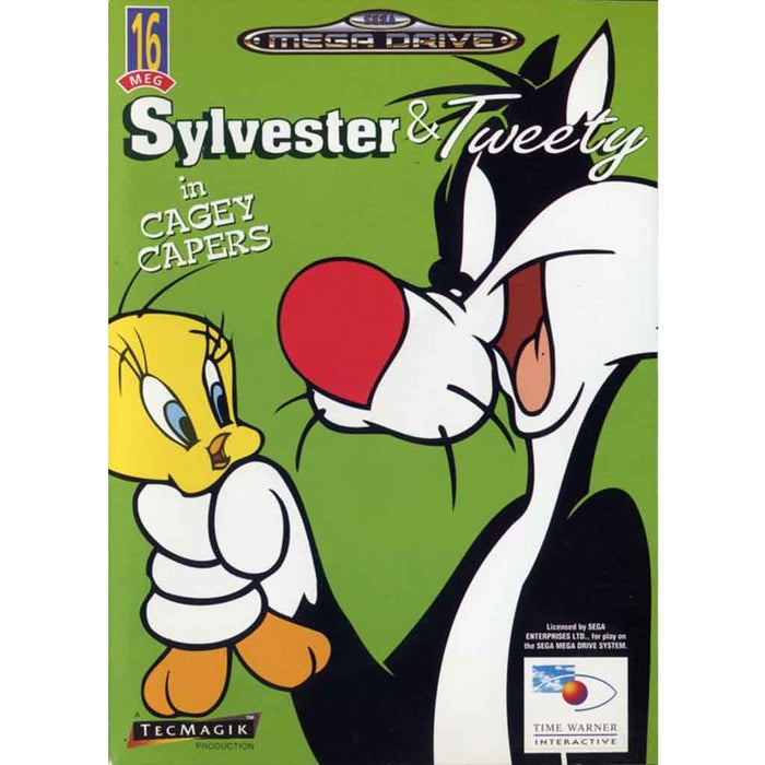 Sega Mega Drive: Sylvester & Tweety in Cagey Capers (Brukt)