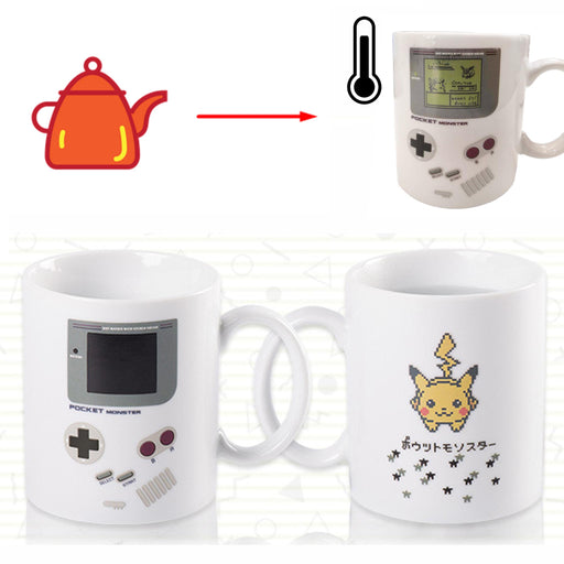 Termokromisk kopp: Pokémon - Game Boy og Pixel-Pikachu - Gamingsjappa.no