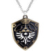 Halskjede: The Legend of Zelda – Svart Hylian Shield i metall - Gamingsjappa.no