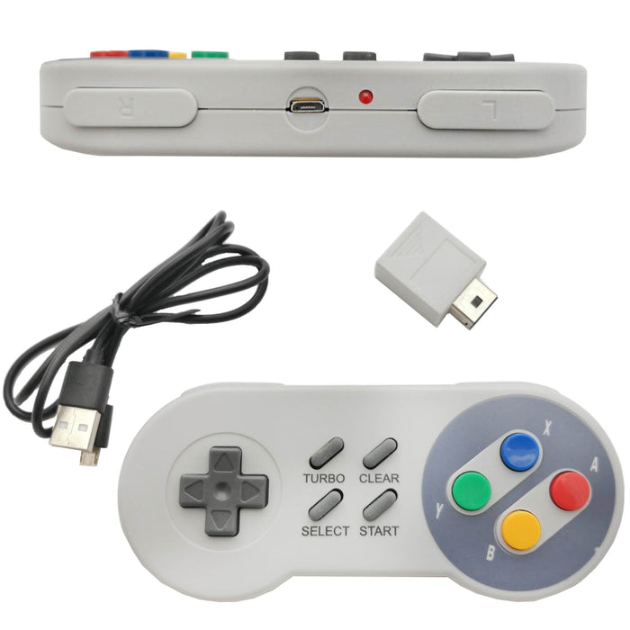 Trådløs SNES-kontroller til SNES Classic Mini-konsoller (tredjepart) - Gamingsjappa.no