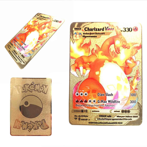 Utstillingskort i metall: Pokémon TCG - Sword & Shield Darkness Ablaze Charizard VMAX (020/189)