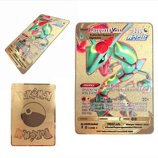 Utstillingskort i metall: Pokémon TCG - Sword & Shield Evolving Skies Rayquaza VMAX (111/203)