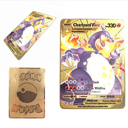 Utstillingskort i metall: Pokémon TCG - Sword & Shield Shining Fates Charizard VMAX (SV107/SV122)