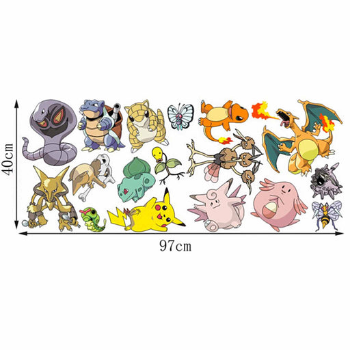 Veggklistremerker: Pokémon - Første generasjon favoritter - Gamingsjappa.no