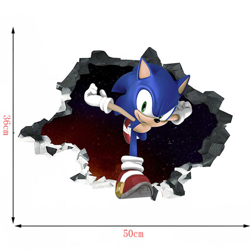 Veggklistremerker: Sonic the Hedgehog - Sonic gjennom veggen