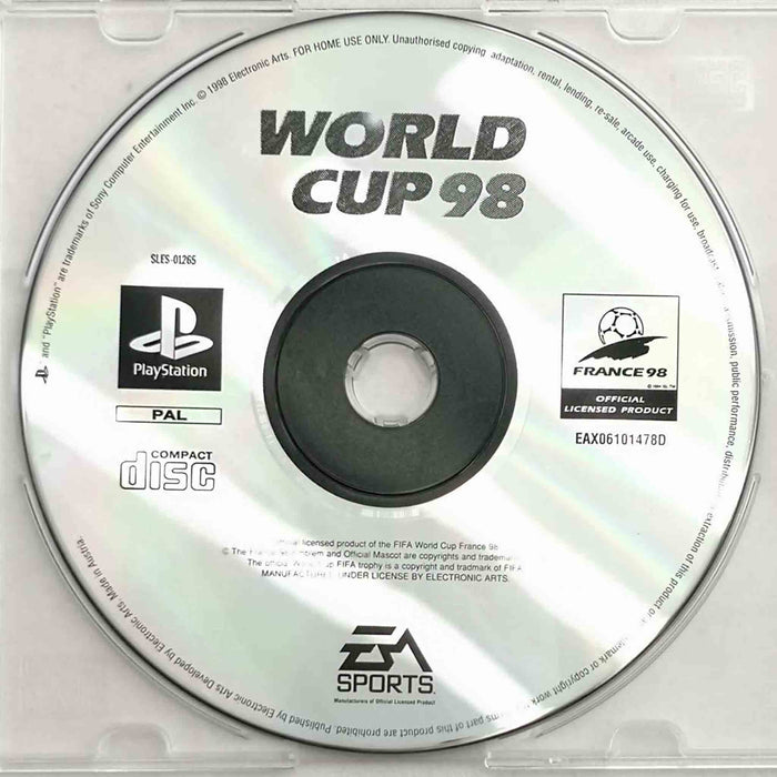 Erstatningsdisk: World Cup 98 [PS1] (Brukt)