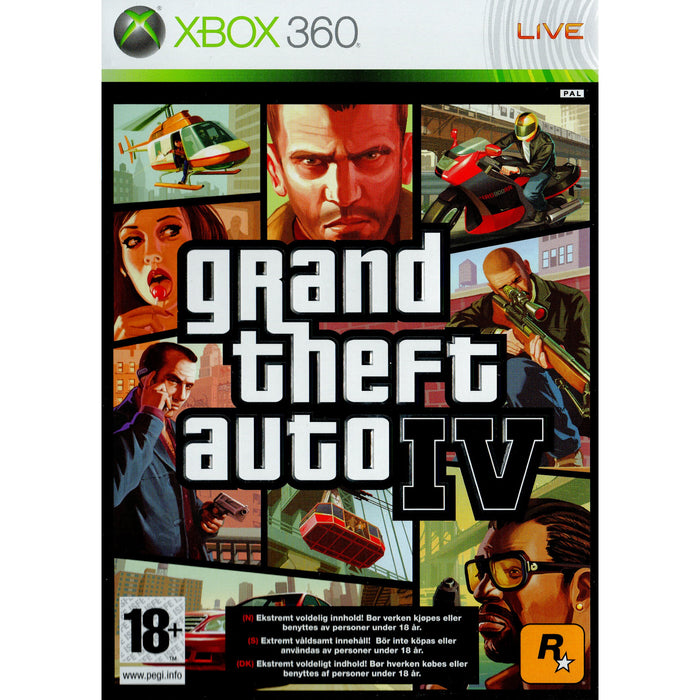 Xbox 360: Grand Theft Auto IV (Brukt)