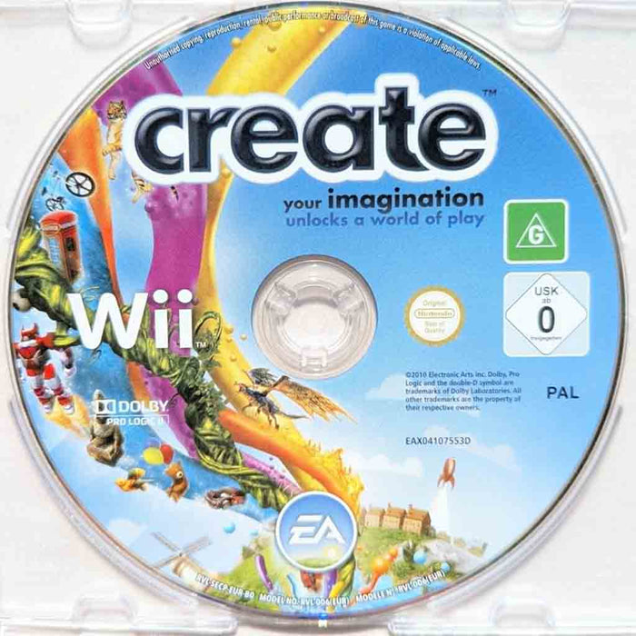 Erstatningsdisk: create [Wii] (Brukt)