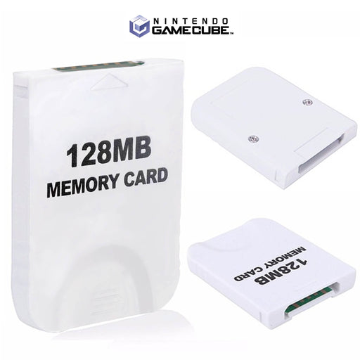128MB-minnekort til Nintendo GameCube [2043 blokker] (tredjepart) Hvitt