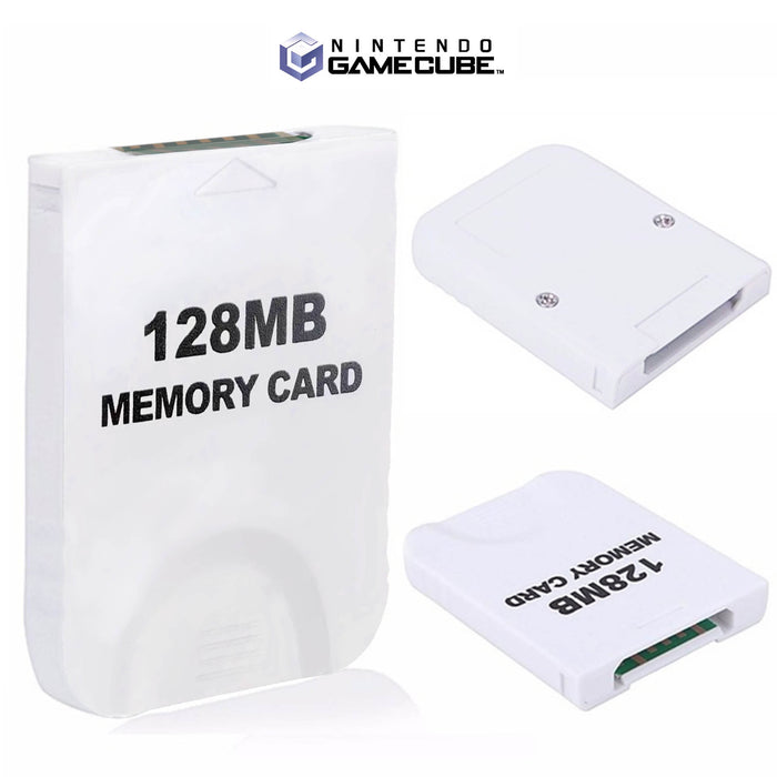 128MB-minnekort til Nintendo GameCube [2043 blokker] (tredjepart) Hvitt
