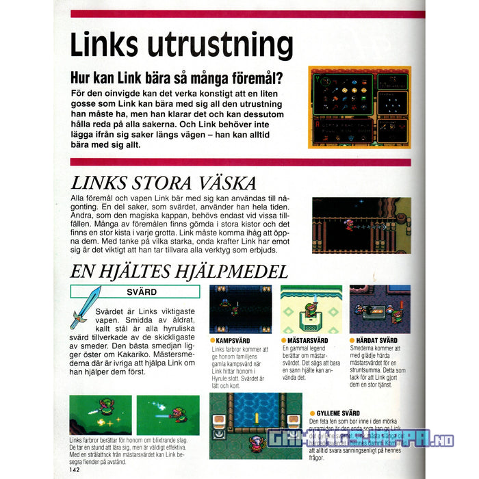 Spillguide: The Legend of Zelda: A Link to the Past | Nintendobiblioteket 4 - Nintendo Spelguide (Svensk) [SNES] (Brukt)