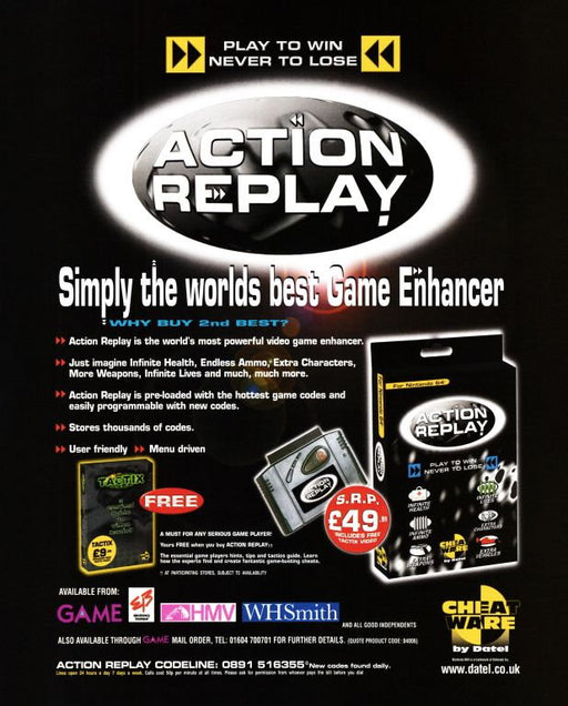 Nintendo 64: Action Replay (Brukt) Gamingsjappa.no