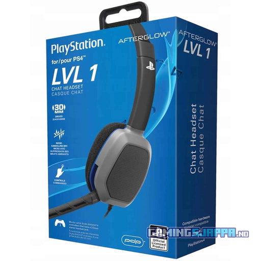Hodetelefon: Chat Headset til PlayStation 4 - Afterglow LVL 1