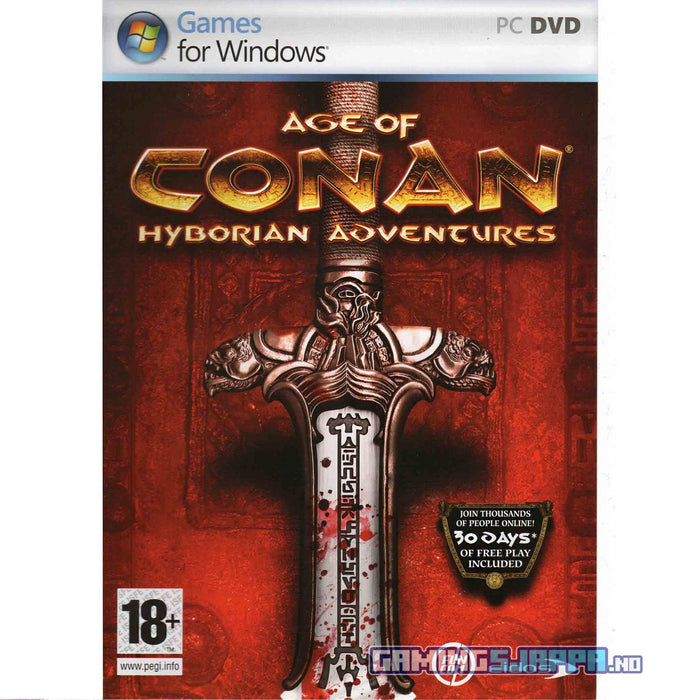 PC DVD-ROM: Age of Conan - Hyborian Adventures (Brukt)