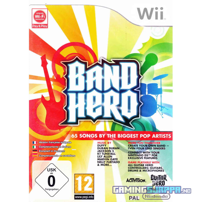 Wii: Band Hero (Brukt) - Gamingsjappa.no