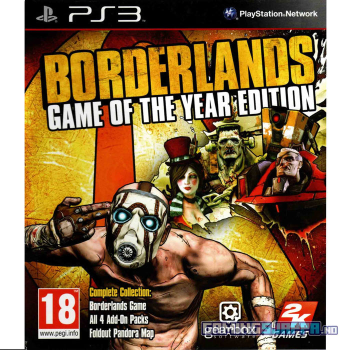 PS3: Borderlands [Game of the Year Edition] (Brukt) Gamingsjappa.no