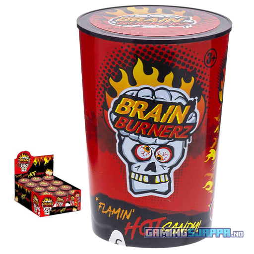 Drops: Brain Burnerz Super Flamin Hot Candy - Sterke drops [48g] (Brain Blasterz) Gamingsjappa.no