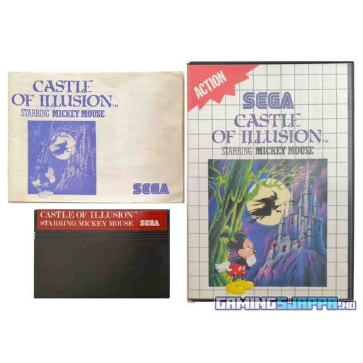 Sega Master System: Castle of Illusion starring Mickey Mouse (Brukt) Komplett [A-]