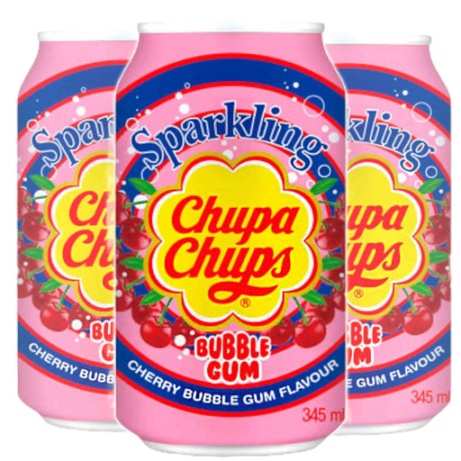 Brus: Chupa Chups kirsebærtyggis (Cherry Bubble Gum) [345ml] Gamingsjappa.no