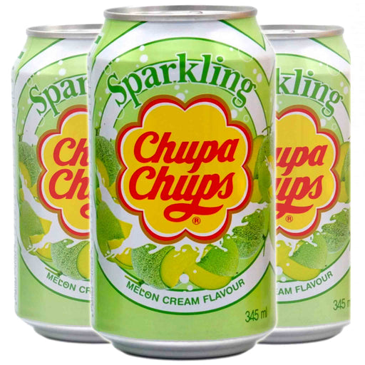 Brus: Chupa Chups melon og fløte (Melon Cream Soda) [345ml] Gamingsjappa.no