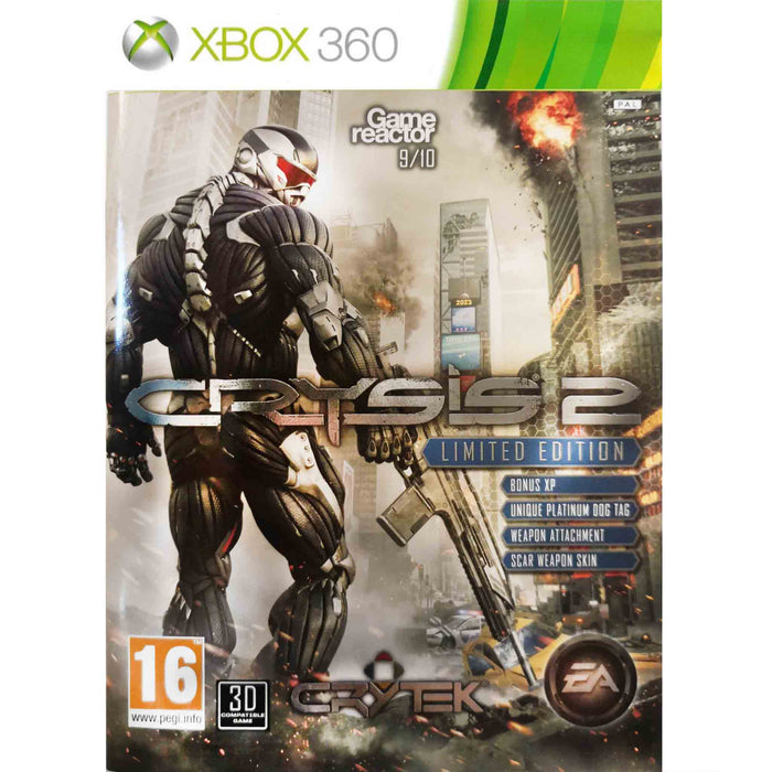Xbox 360: Crysis 2 (Brukt) Limited Edition [A-/A/A-]