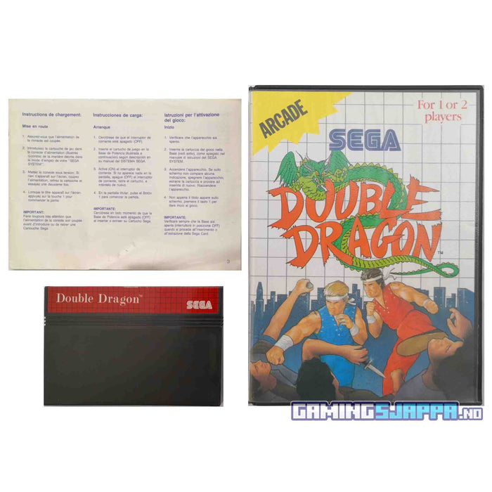 Sega Master System: Double Dragon (Brukt) Komplett [B+/B-]