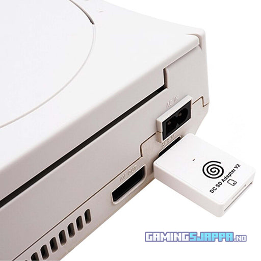 Dreamshell til Sega Dreamcast med SD-kortadapter og 32GB SD-kort