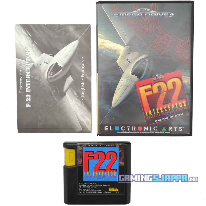 Sega Mega Drive: F22 Interceptor (Brukt) Gamingsjappa.no