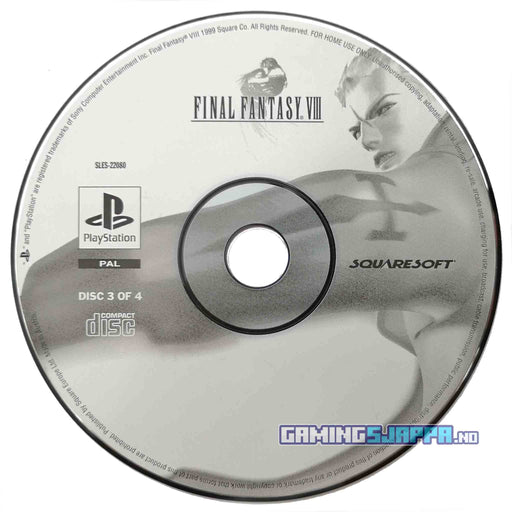 Erstatningsdisk: Final Fantasy VIII [PS1] (Brukt) Disk 3 [A]