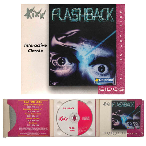 PC CD-ROM: Flashback (Brukt) Kixx Interactive Classix [A/A/A-]