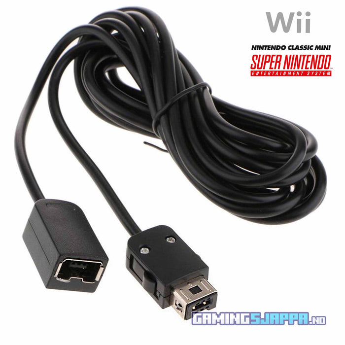 bh Vedhæftet fil At redigere Forlengelseskabel til Wii Remote, Wii-tilbehør og NES/SNES Classic Mini -  Gamingsjappa.no