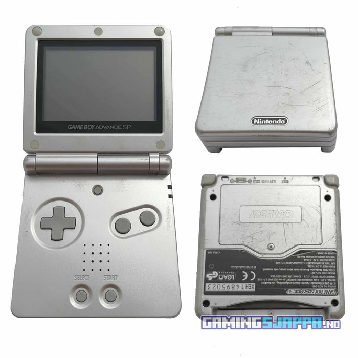 Game Boy Advance SP GBA SP [Kun konsoll] (Brukt) AGS-001 Silver [B]