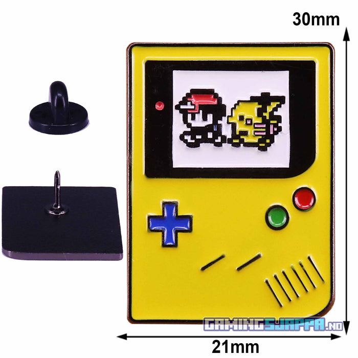 Pins: Game Boy med Pokémon 8-bit Pikachu