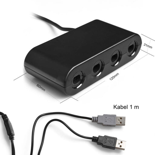 Gamecube kontroll adapter til Nintendo Switch/Wii U/PC Gamingsjappa.no
