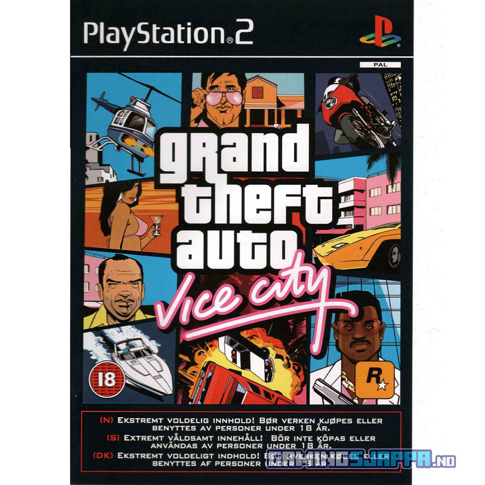 PS2: Grand Theft Auto - Vice City (Brukt) Gamingsjappa.no