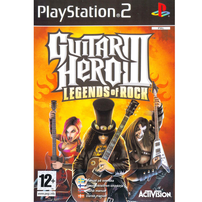 PS2: Guitar Hero III - Legends of Rock (Brukt)